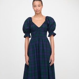 Hill House Home The Ophelia Dress - Blackwatch Tartan Size LBlackwatch Tartan /